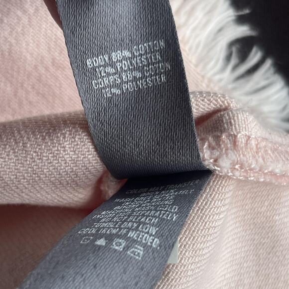 Aerie Tank Top Womens Small Pink Blush Raw Fringe Hem Crop Sleeveless Split Back - Picture 5 of 9